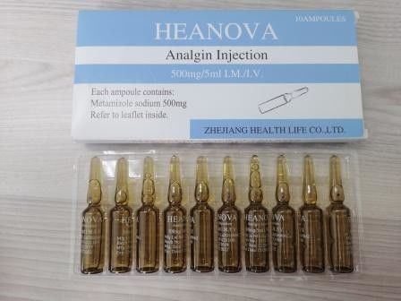 Metamizol Sódio Injeção 500MG / 5mL Medicamentos analgésicos