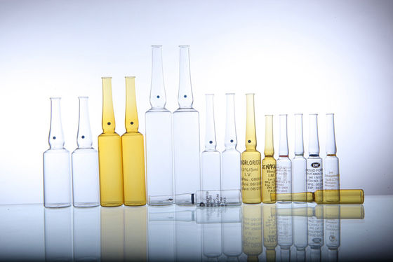 Material de embalagem médica Ampola de vidro 1ML 2ML 5ML 10ML 20ML Formulário B Formulário C