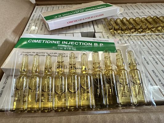Cimetidina Medicamentos para Injecção 200 mg / 2 ml 2*5 AMPULAS / CAIXA