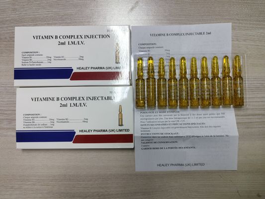Complexo vitamínico B Injecção 2 ml 10 ml Suplemento dietético Medicamentos