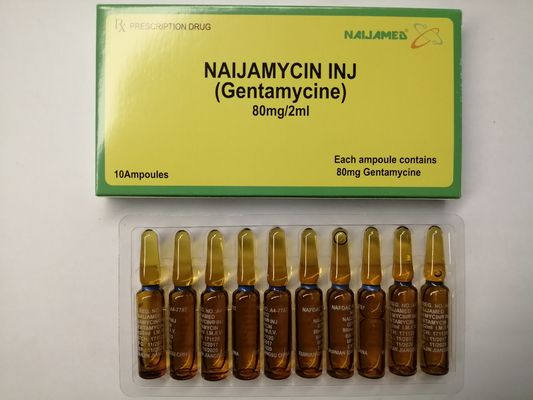 Gentamicina Injecção 80MG / 2ML Antibióticos Medicamentos BP / USP