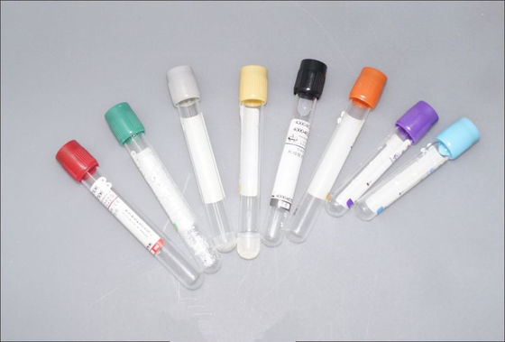 Produtos médicos descartáveis Vidro e PET Tubos de coleta de sangue a vácuo