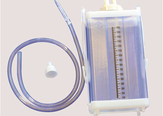 Equipamento de terapia de exame plástico Produtos médicos descartáveis Flasca de drenagem torácica