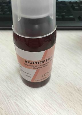 100 mg / 5 ml 100 ml Suspensão oral Medicamentos Ibuprofeno Suspensão seca