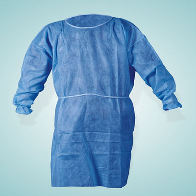 Não tecidos SMS / PP + PE Vestes médicas descartáveis / Colete de paciente de isolamento cirúrgico S M L XL