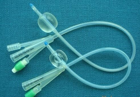 Fornecedores de tubulação médica padrão 2 / 3 via cateter de balão de silicone Foley