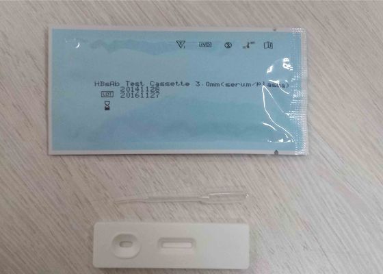 Kit de testes rápidos médicos de alta precisão Hbsag / Hbsab Cassete / tira