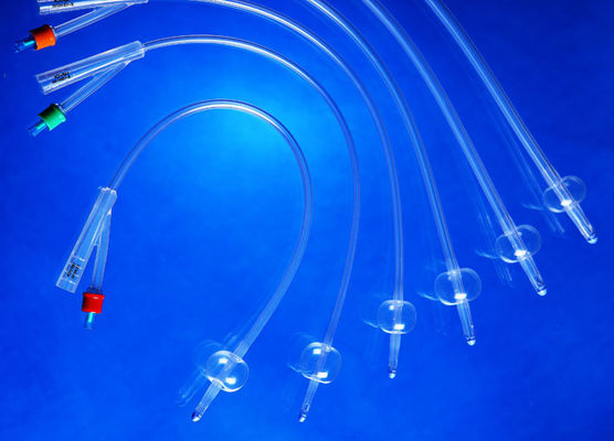 Fornecedores de tubulação médica padrão 2 / 3 via cateter de balão de silicone Foley
