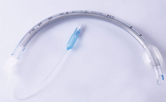 Tubos endotraqueais reforçados de PVC descartáveis mecânicos com ou sem punho
