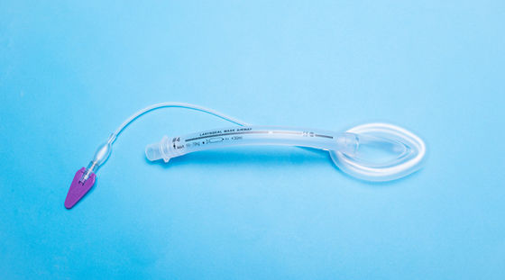 Máscara de garganta reforçada para uso médico descartável com PVC ou silicone