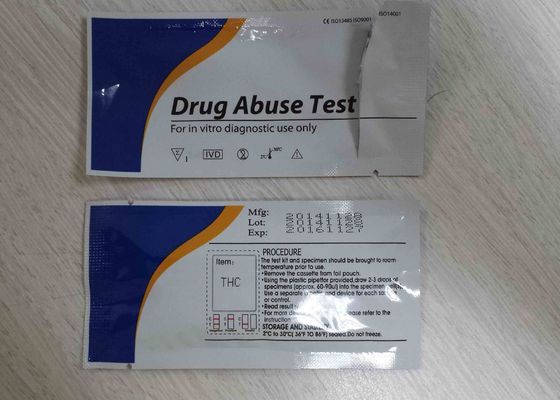 CE ISO13485 Kit de teste rápido de abuso de drogas marcado Serun / faixa de plasma / cassete