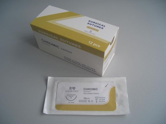 Equipamento médico-cirúrgico Sutura cirúrgica não absorvente esterilizada cromática ou simples