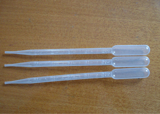 Consumíveis de laboratório estéreis, 1 ml, 3 ml, 5 ml de pipeta de transferência de plástico