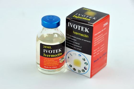 Invermectina Injecção 1% 20ML 50ML 100ML Medicamentos veterinários Medicamento antiparasitário