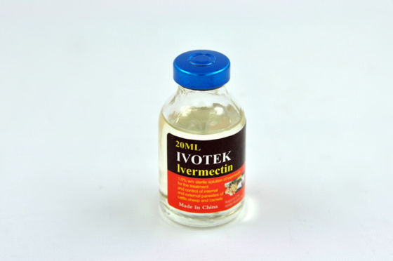 Invermectina Injecção 1% 20ML 50ML 100ML Medicamentos veterinários Medicamento antiparasitário