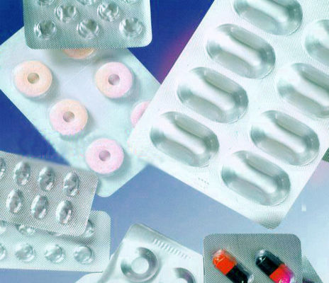 Embalagem de bolhas médicas de alumínio Alu - Alu em folha de alumínio formado a frio para comprimidos, cápsulas