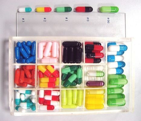 00# 0# 1# 2# 3# 4# Material de embalagem médica cápsula de gelação vazia cápsula vazia
