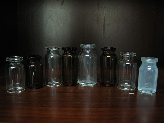 Material de embalagem farmacêutica, frasco de vidro moldado redondo de 5 ml - 250 ml para antibióticos